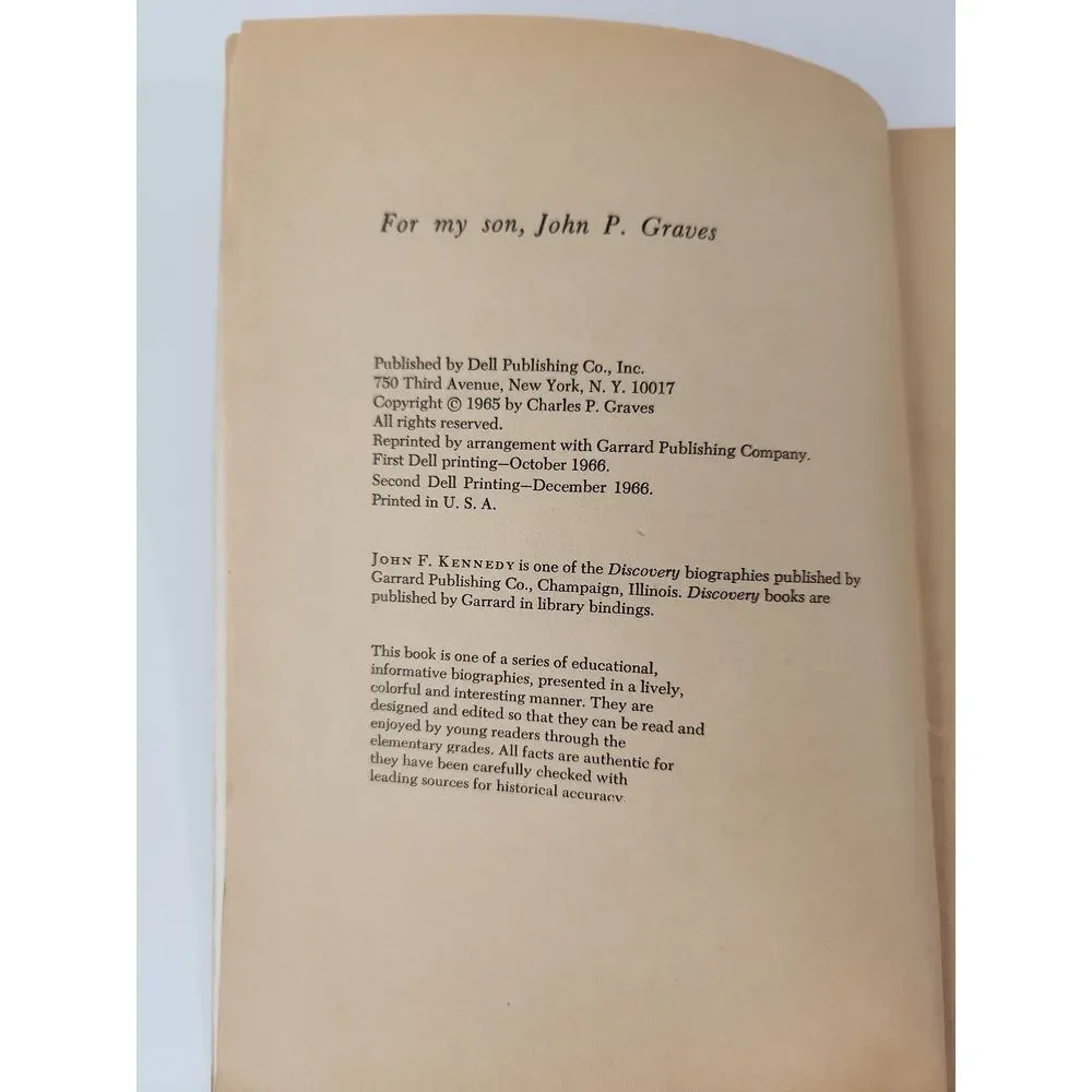 Vintage JFK John F. Kennedy and Jacqueline‎ B. Kennedy Book Bundle